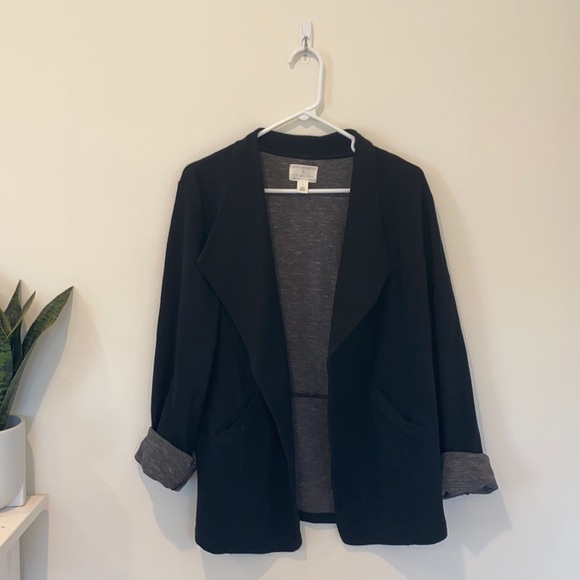 Caslon Tops - Caslon cotton black Blazer (L)